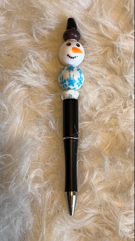 Snowman Bead Pen