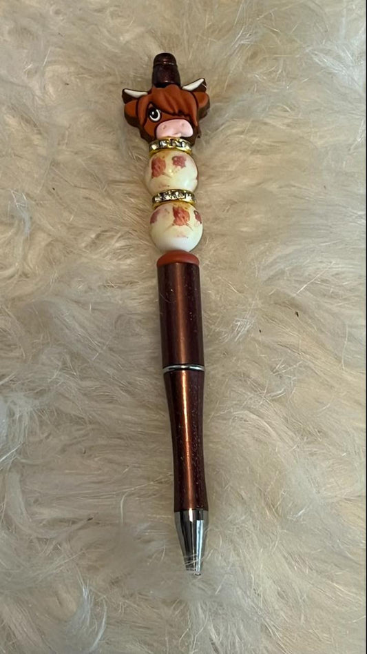 Cow Bead Pen